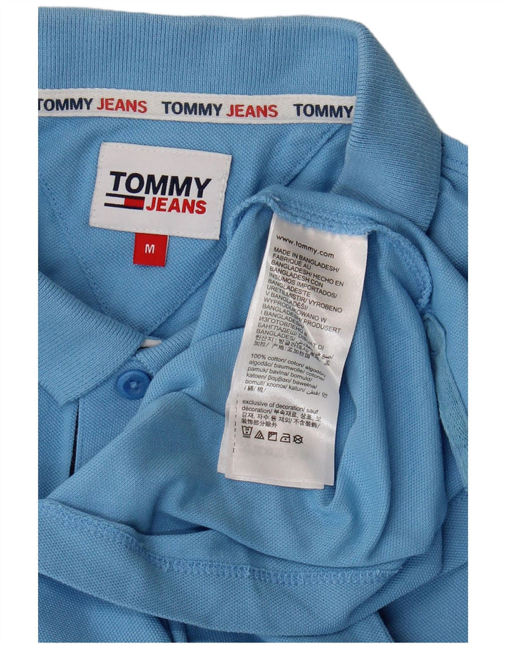Camisa polo masculina Tommy Hilfiger algodão azul médio