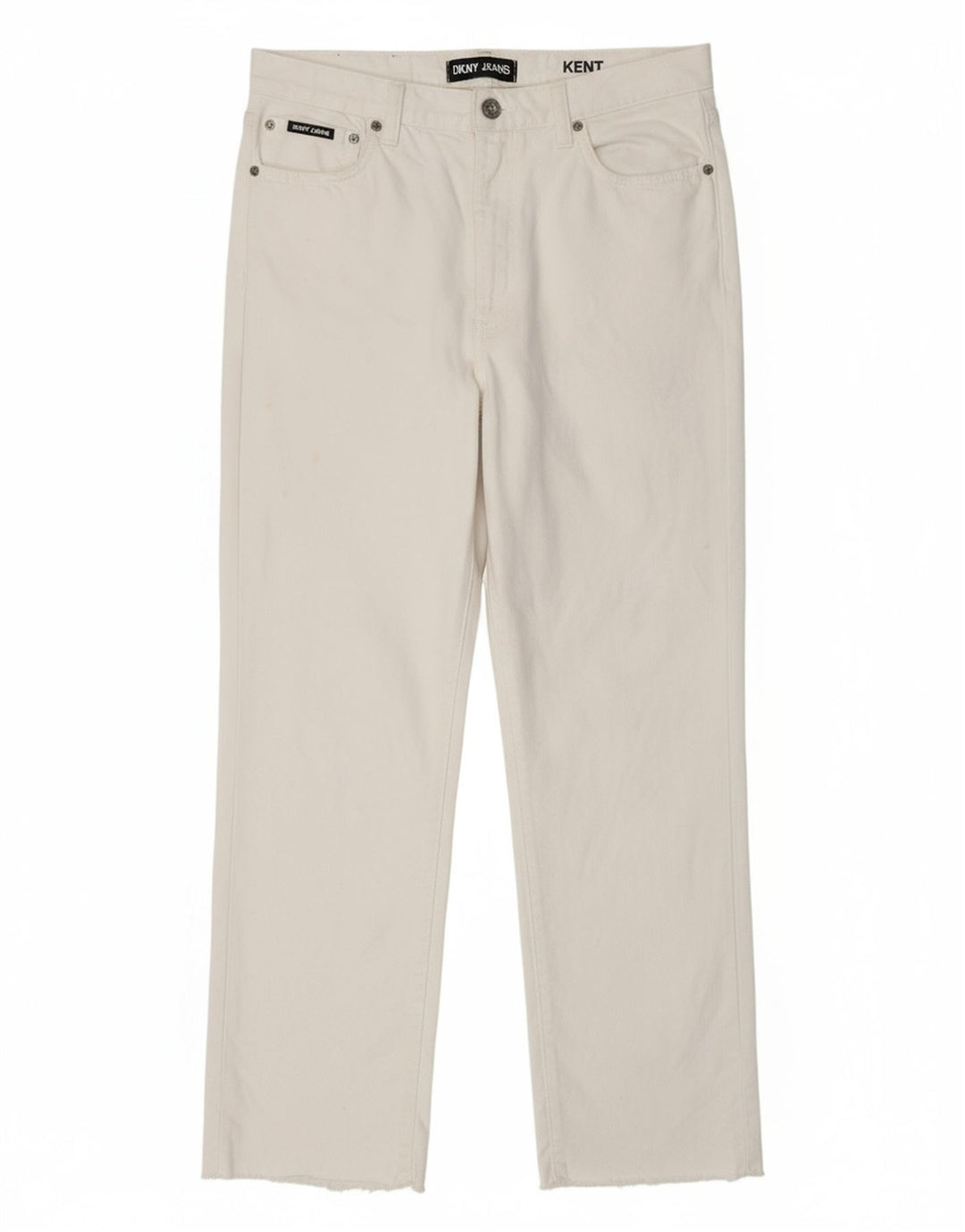 DKNY Masculino Kent Straight Jeans W29 L29 Algodão Branco