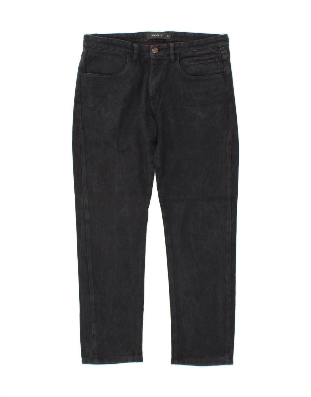 SIVIGLIA Mens Slim Casual Trousers W33 L29 Grey Cotton Vintage SIVIGLIA and Second-Hand SIVIGLIA from Messina Hembry 