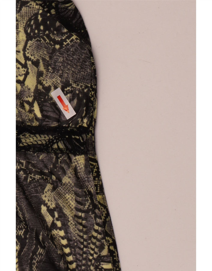 Topshop feminino transparente cardigan top UK 8 pequeno multicolorido