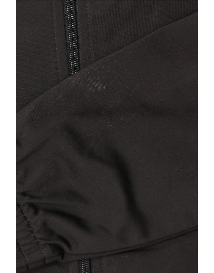 Puma Mens Graphic Tracksuit Top Jacket Pequeno Preto Colorblock Poliéster