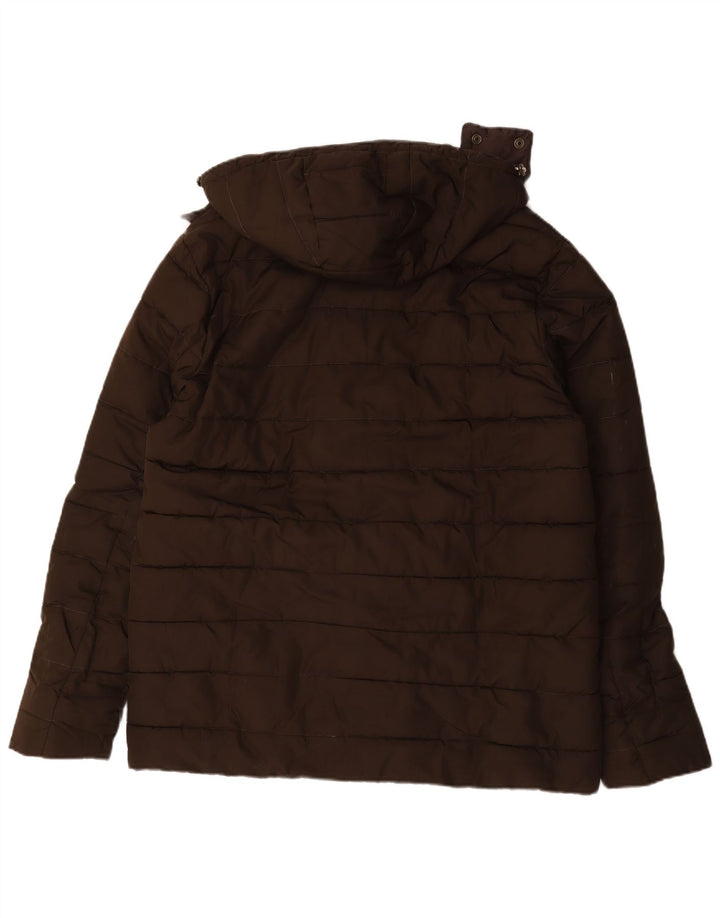 Jaqueta masculina acolchoada com capuz Barbour UK 42 XL marrom