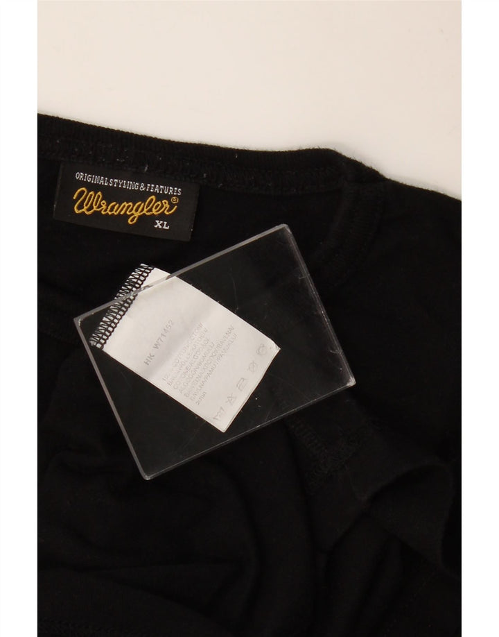 Camiseta masculina WRANGLER Top XL algodão preto