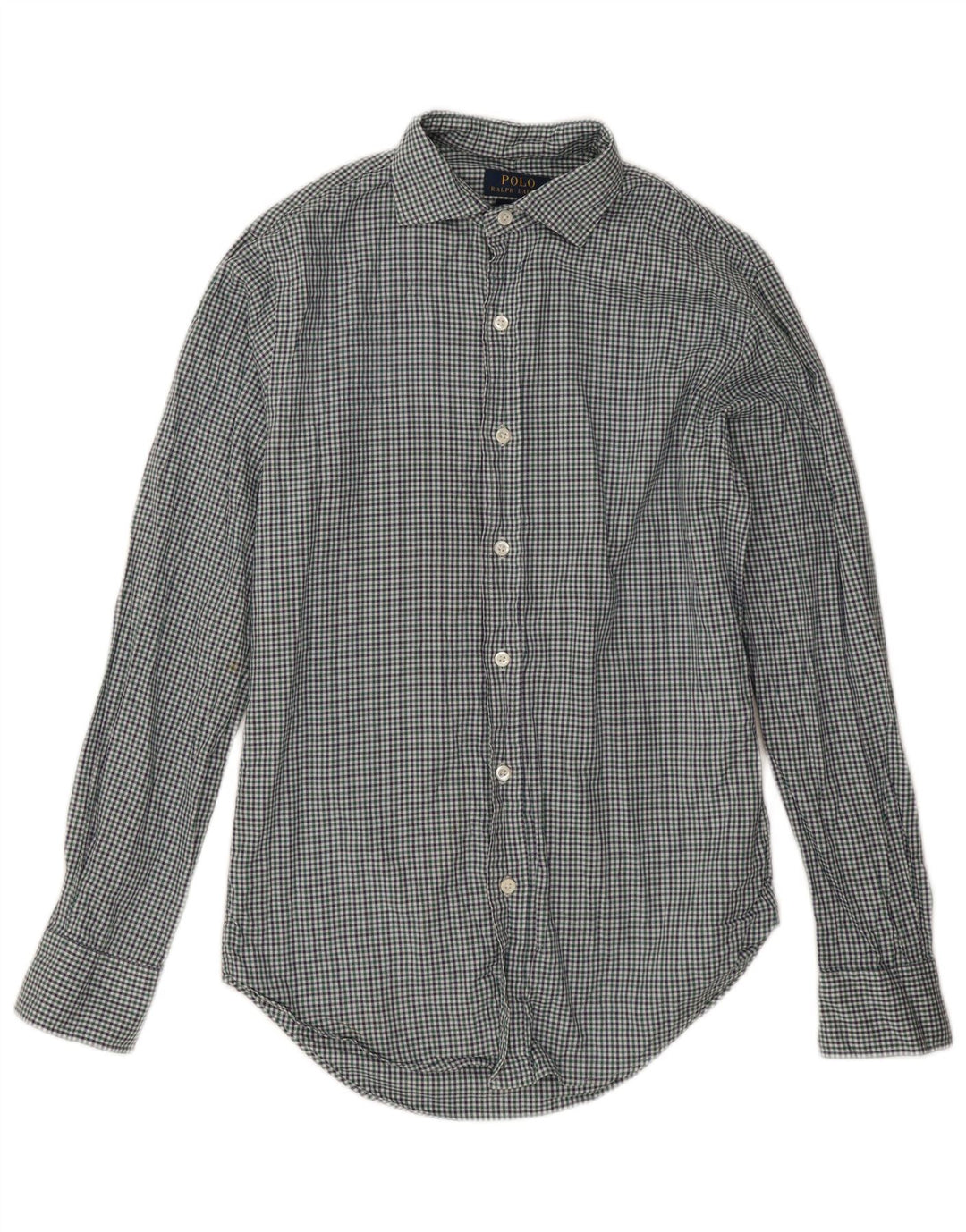 Camisa polo Ralph Lauren masculina slim fit pequena guingão multicolorida