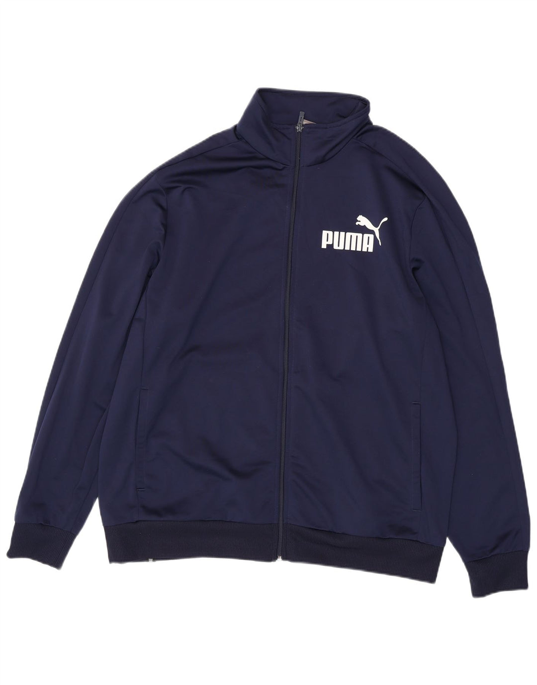 PUMA Mens Graphic Tracksuit Top Jaqueta 2XL Poliéster Azul Marinho