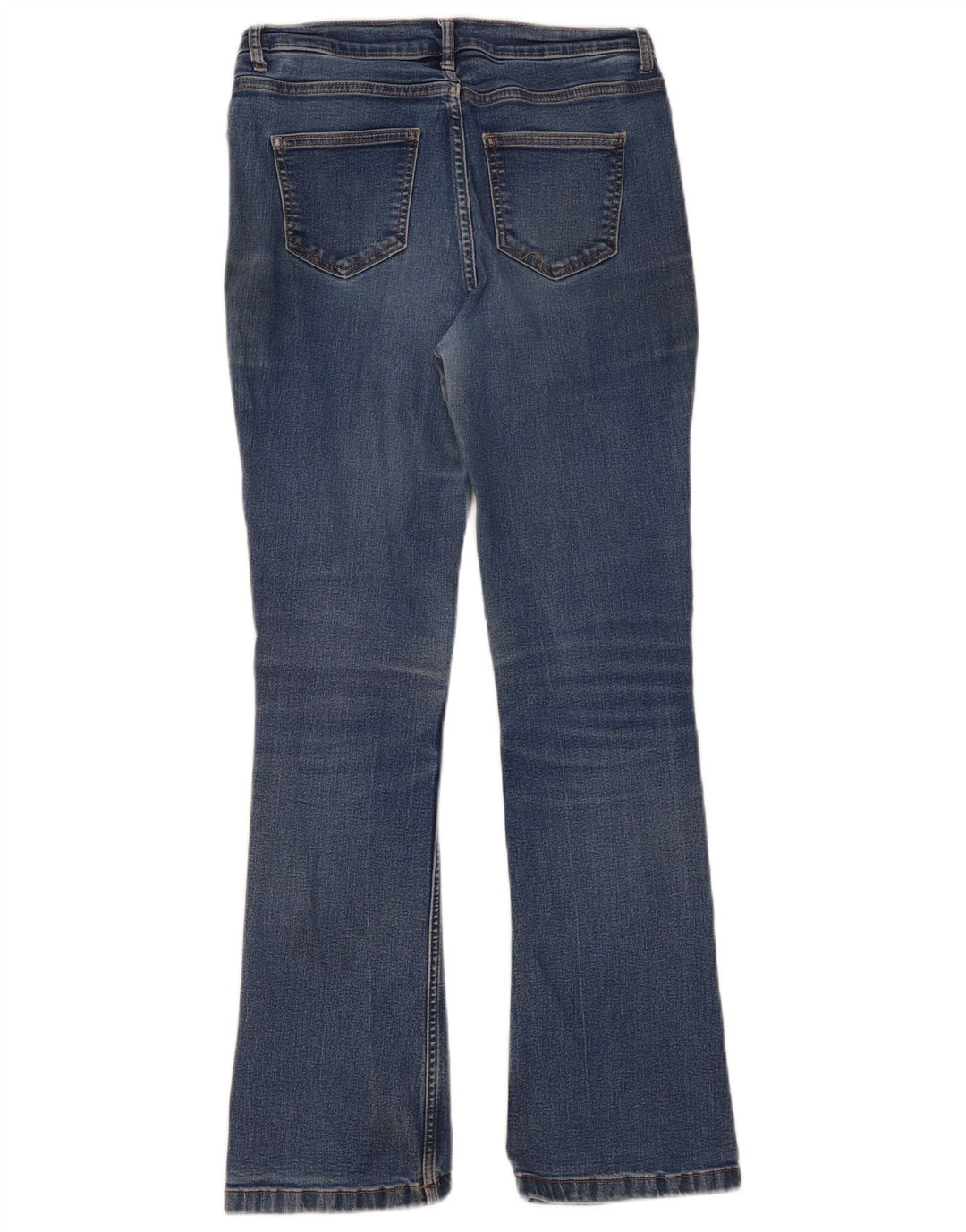 Jeans feminino Marks & SPENCER Regular Fit Bootcut Reino Unido 10 Pequeno W30 L30 Azul
