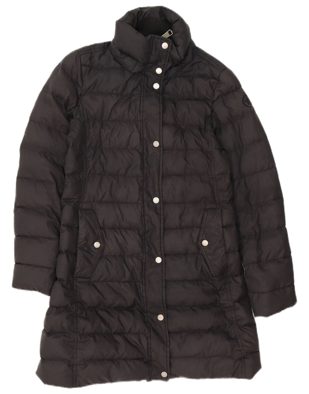 Casaco acolchoado oversized feminino Tommy Hilfiger Reino Unido 10 pequeno poliéster preto