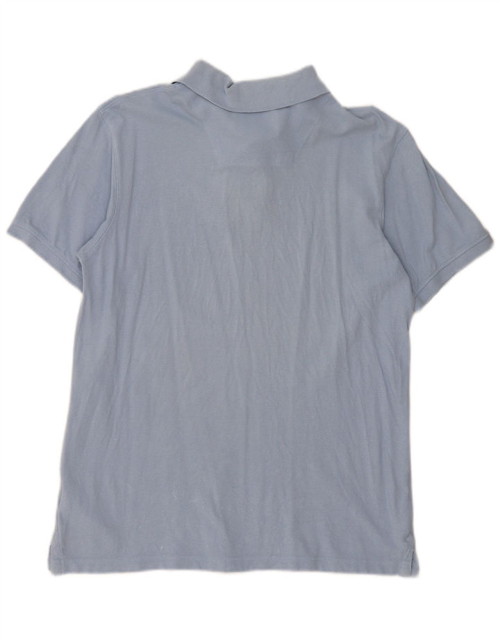 Camisa polo masculina Timberland Regular Fit grande algodão azul