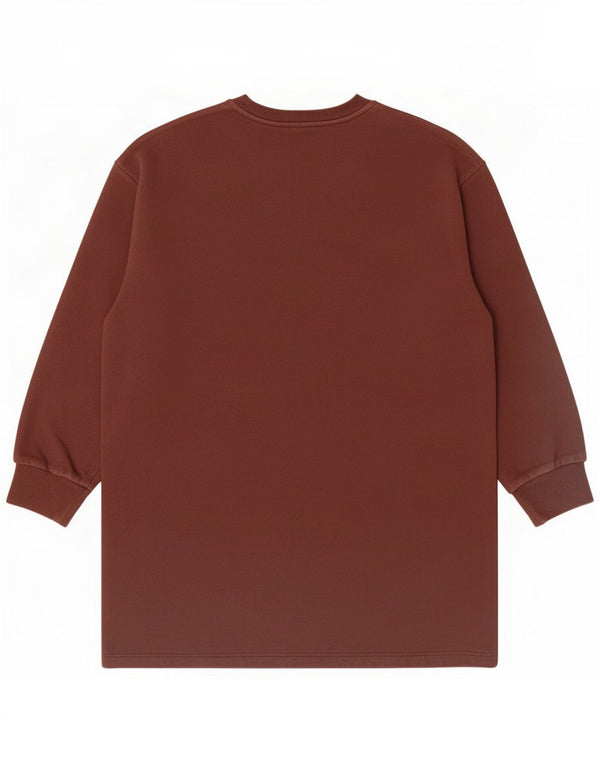Zara moletom gráfico feminino jumper UK 16 grande algodão marrom