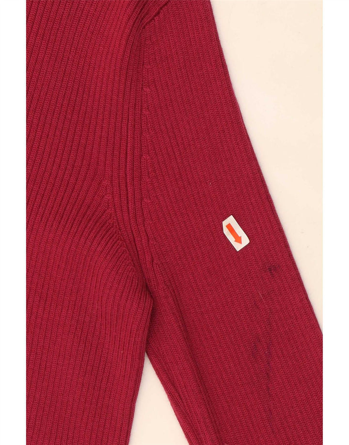 Suéter feminino Marks & Spencer com gola tartaruga Reino Unido 14 rosa médio