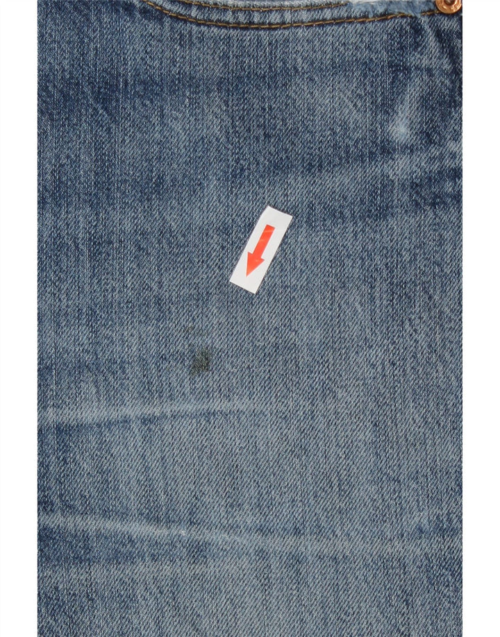 Calça Jeans Levis Masculina 501 Distressed Straight W36 L30 Azul Algodão