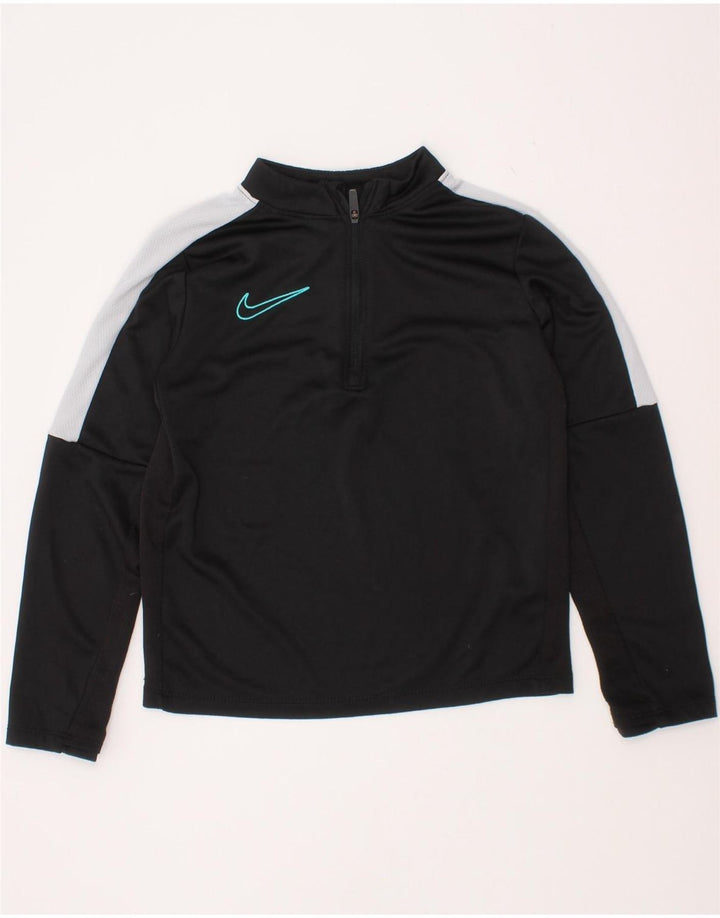 Top de treino Nike Boys Dri Fit pulôver 4-5 anos pequeno preto colorblock