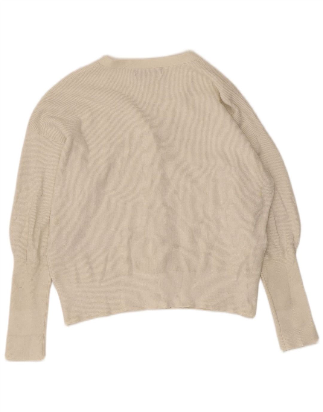 Suéter cardigã feminino Marks & Spencer Reino Unido 14 viscose bege médio