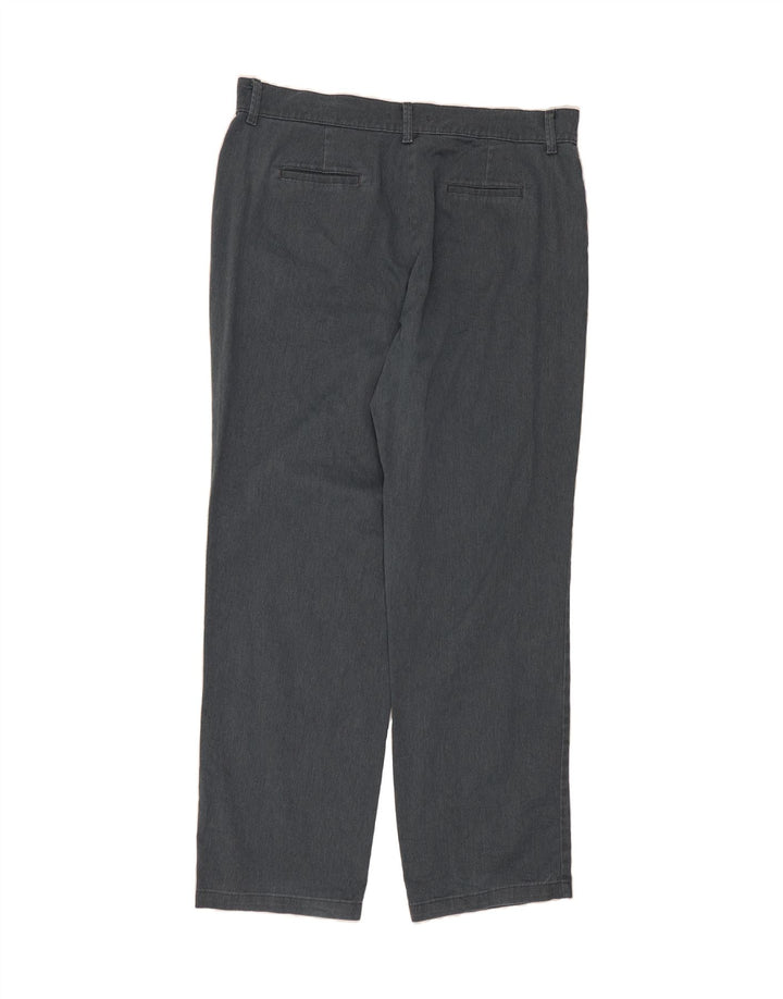 LEE Womens Long Relaxed Fit Casual Trousers US 18 2XL W38 L32 Grey Cotton Vintage Lee and Second-Hand Lee from Messina Hembry 
