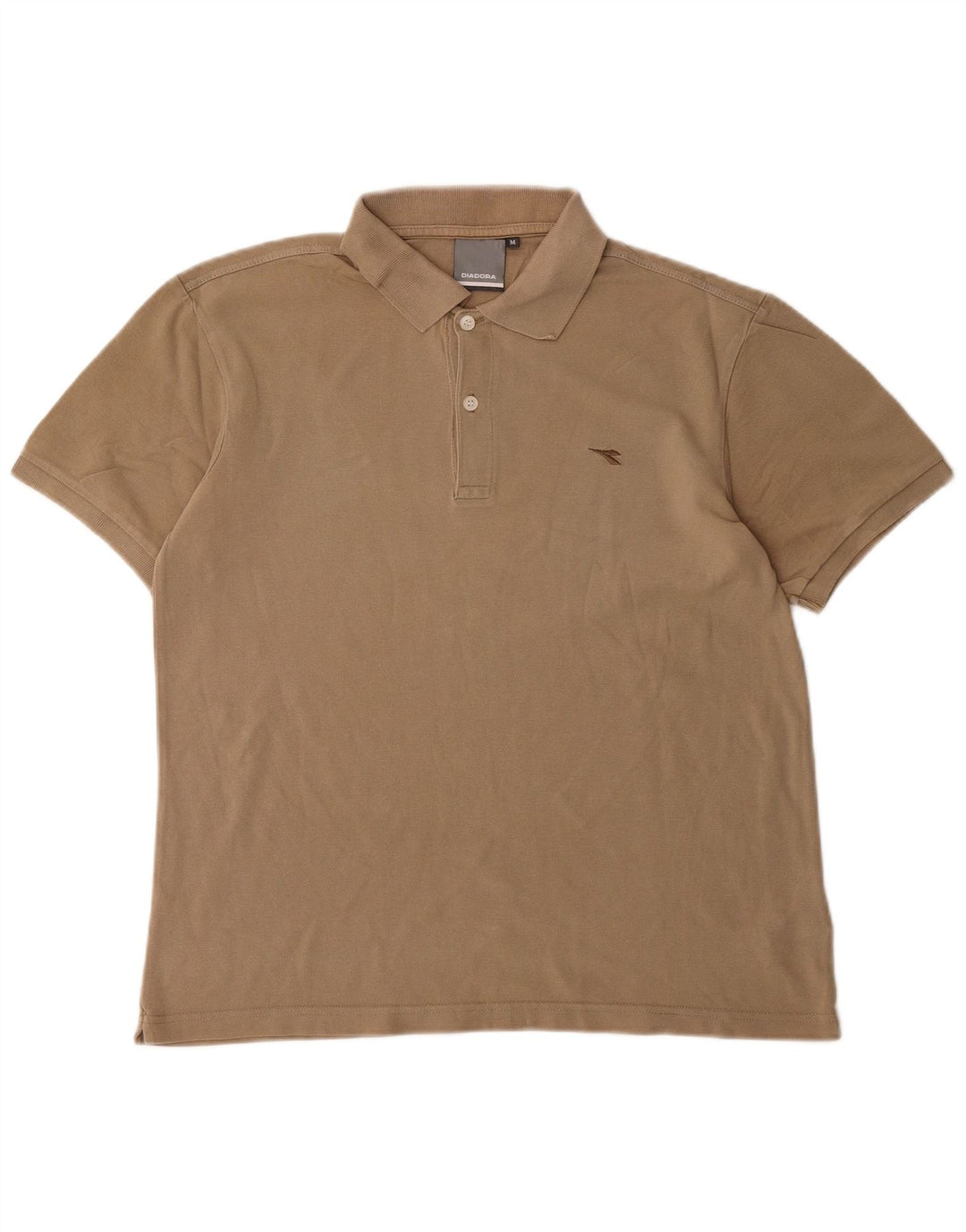 Camisa polo masculina DIADORA algodão bege médio