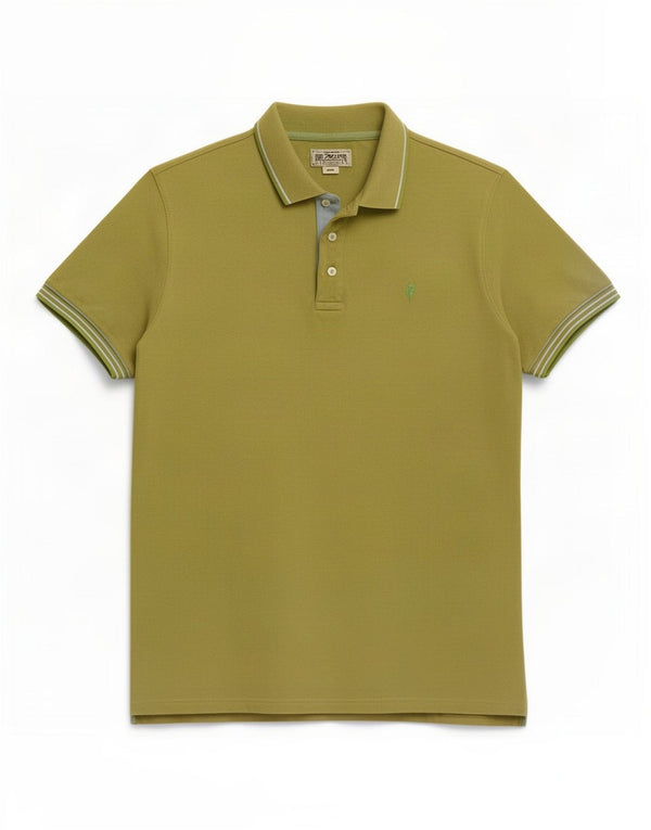Camisa polo masculina Marlboro Classics grande algodão verde