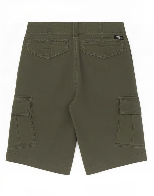 Shorts cargo masculino Superdry W30 algodão verde médio