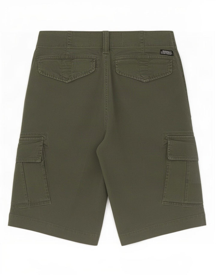Shorts cargo masculino Superdry W30 algodão verde médio
