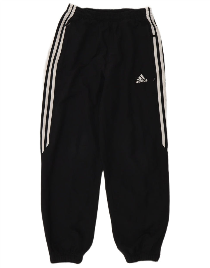 Adidas meninos calças de treino joggers 11-12 anos preto poliéster