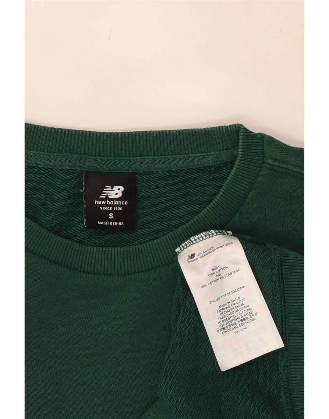 Moletom New Balance Masculino Jumper Pequeno Algodão Verde