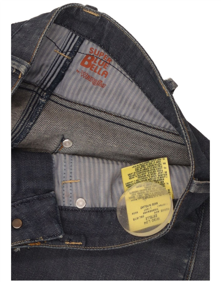 Wrangler feminino Estelle Slim Jeans W30 L34 azul marinho algodão