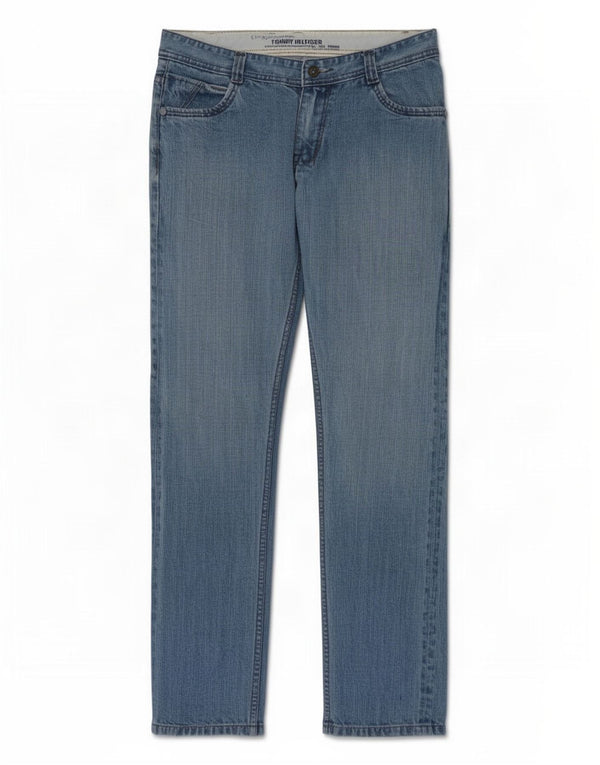Tommy Hilfiger Masculino Slim Jeans W36 L34 Azul