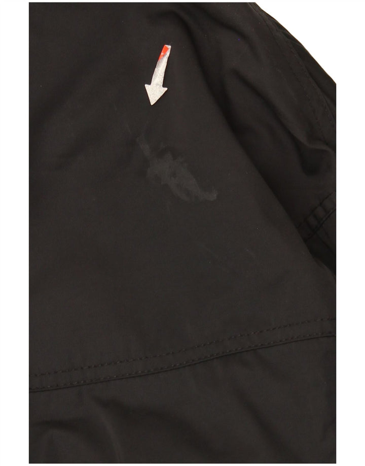 Jaqueta acolchoada grande Zara feminina Reino Unido 6 XS preto nylon