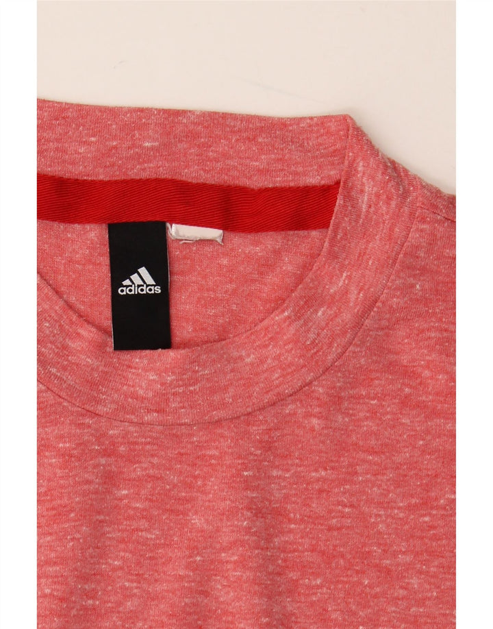 Camiseta masculina ADIDAS Top médio vermelho manchado