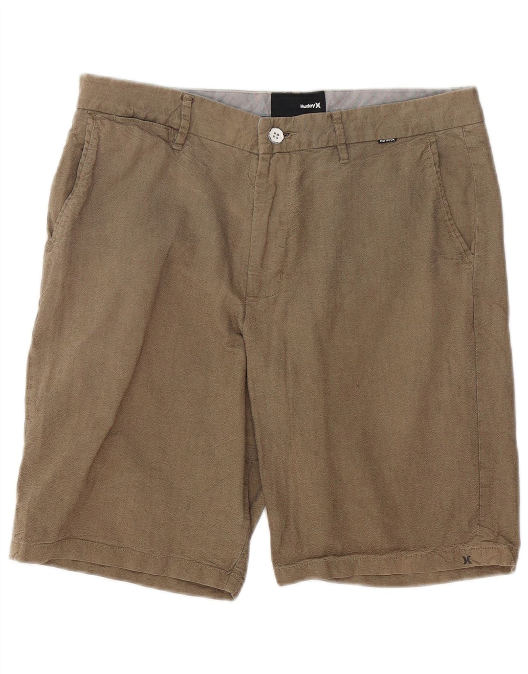 HURLEY Mens Chino Shorts W34 Grande Algodão Bege