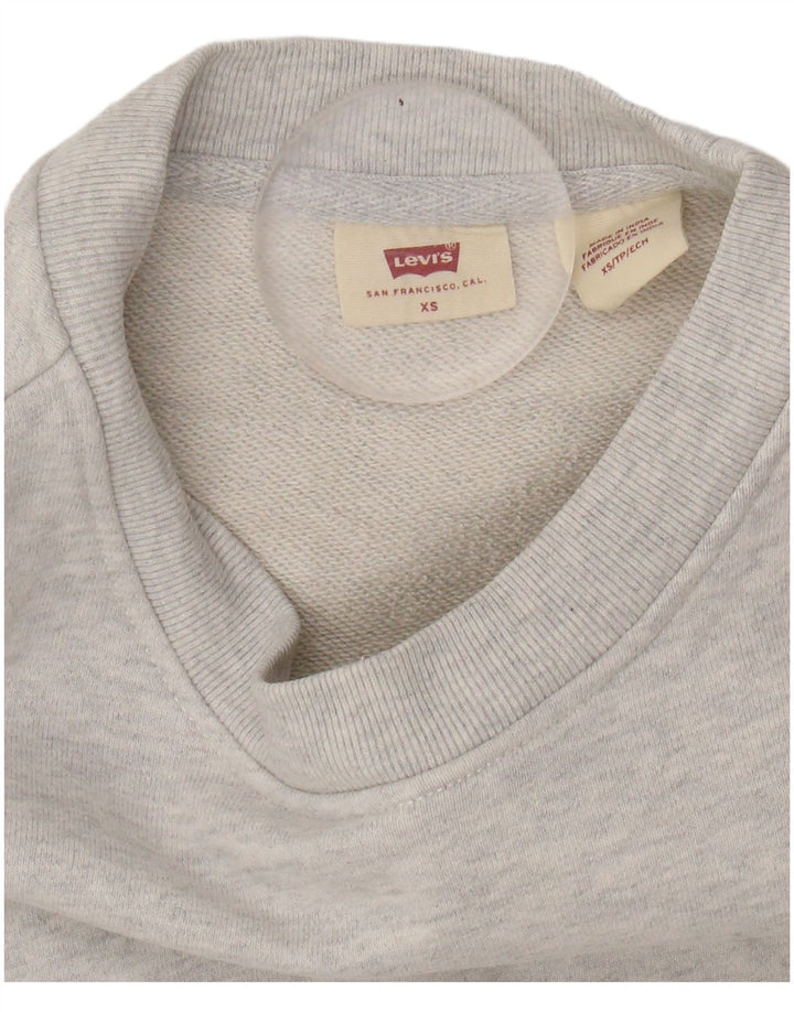 Moletom oversized feminino LEVI'S UK 6 XS cinza manchado