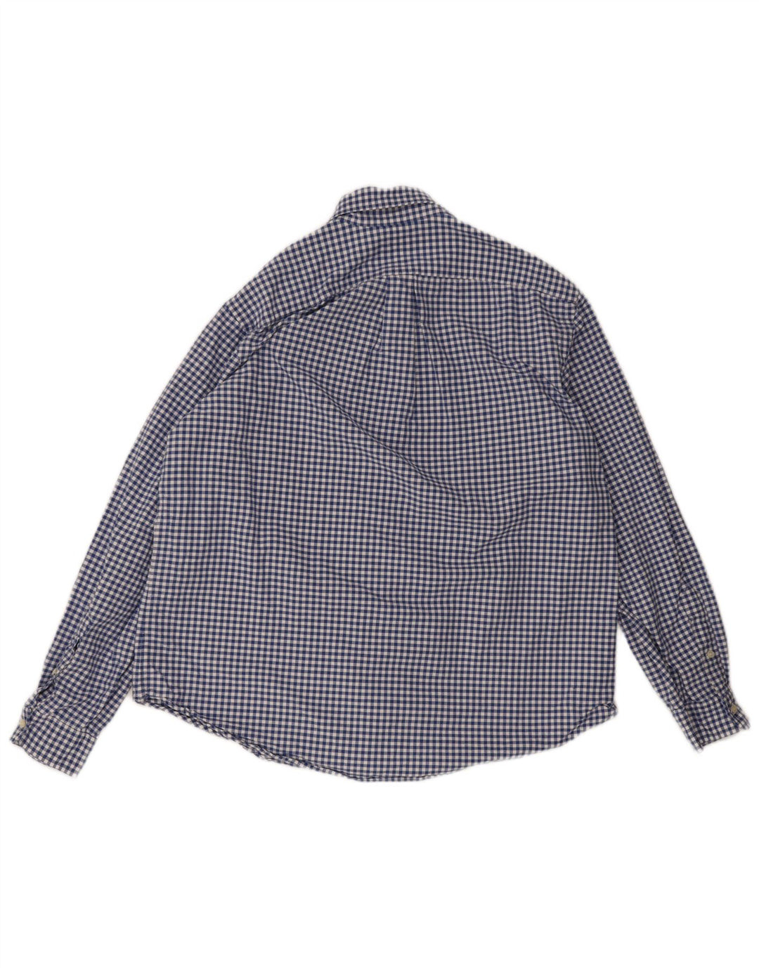 Camisa masculina Ralph Lauren XL azul algodão guingão