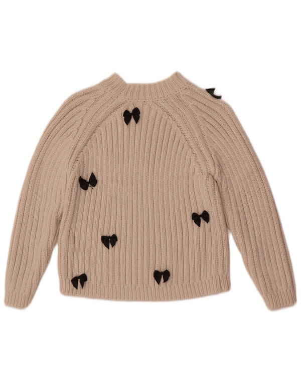 Suéter Zara Girls com gola tartaruga 9-10 anos bege acrílico