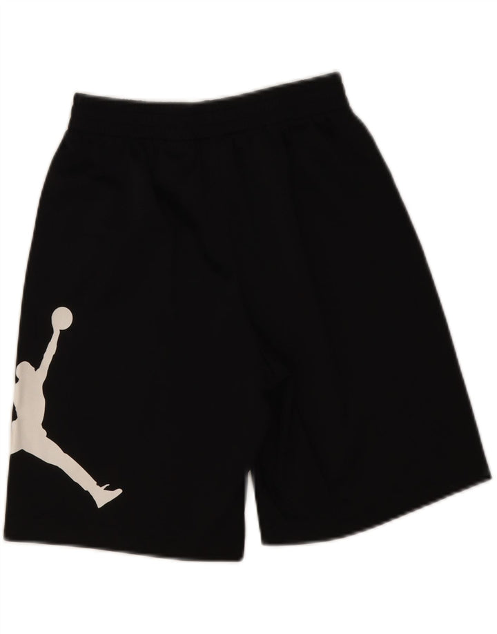 Shorts esportivos gráficos Jordan Boys 10-11 anos médio preto poliéster