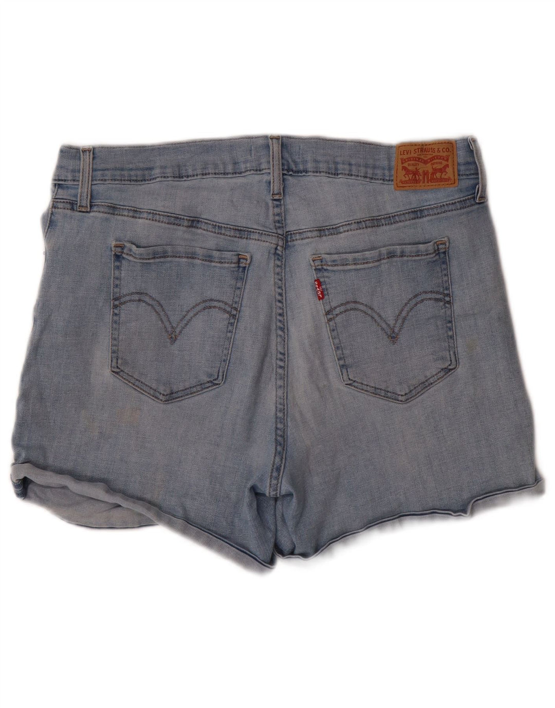 Shorts jeans feminino LEVI'S W32 grande algodão azul