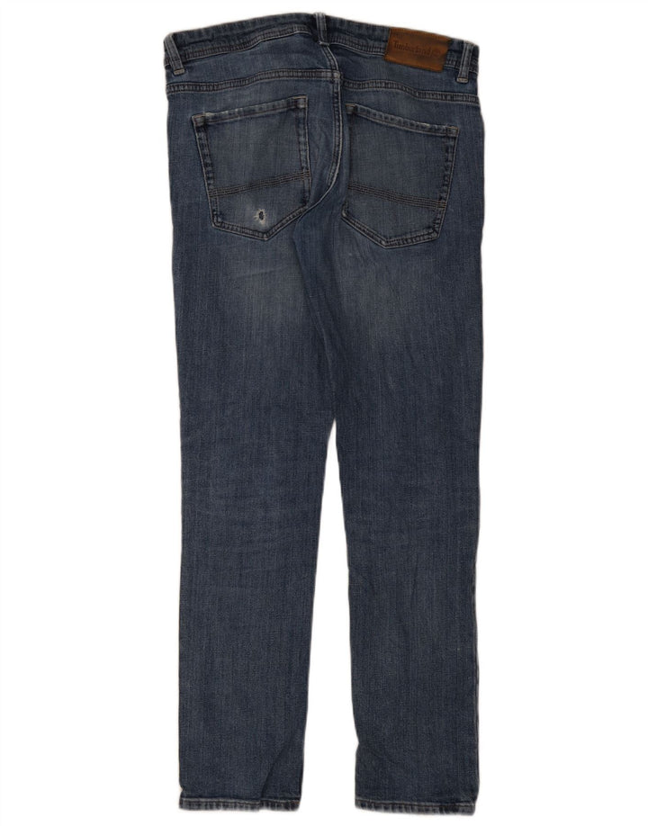 Timberland Mens Slim Jeans W32 L32 Azul Algodão