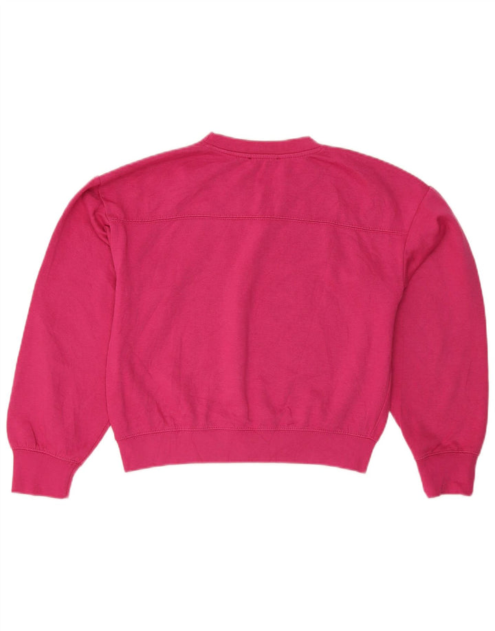 Zara Womens Crop Oversized Moletom Jumper Reino Unido 10 Pequeno Rosa