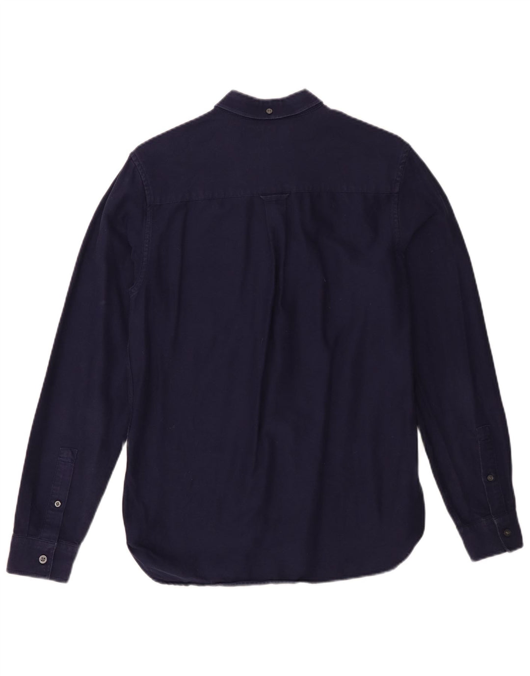 Camisa masculina Lyle & Scott pequena azul marinho algodão