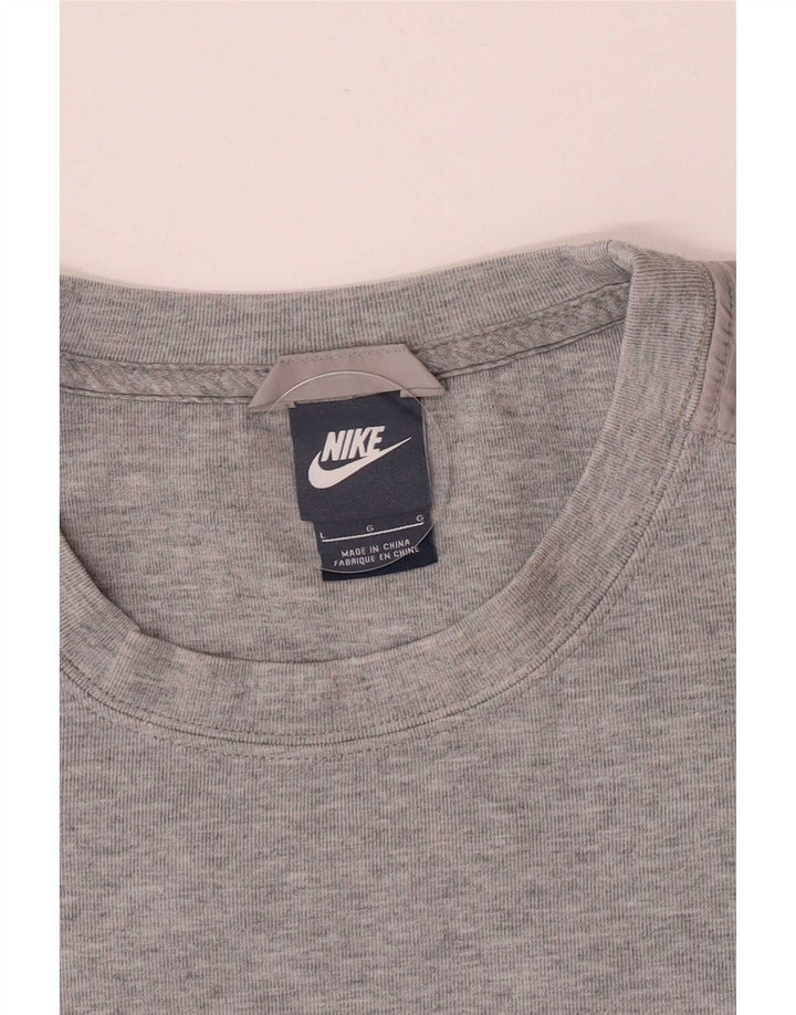 Moletom feminino Nike Jumper UK 14 grande cinza manchado