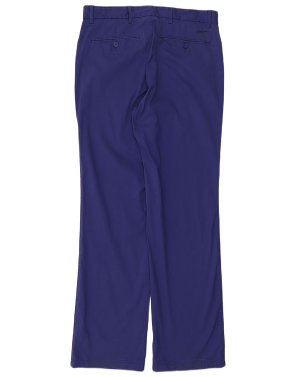 Calça casual reta feminina Nike W32 L32 algodão roxo