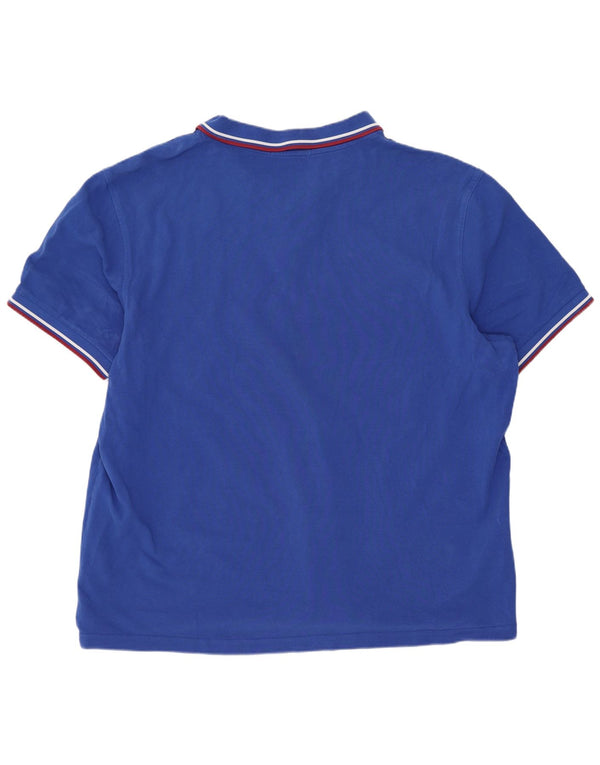 Camisa polo masculina Fred Perry 3XL algodão listrado azul