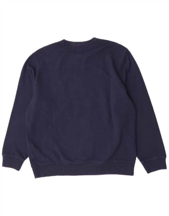 Moletom gráfico masculino Gap Jumper XL azul marinho algodão