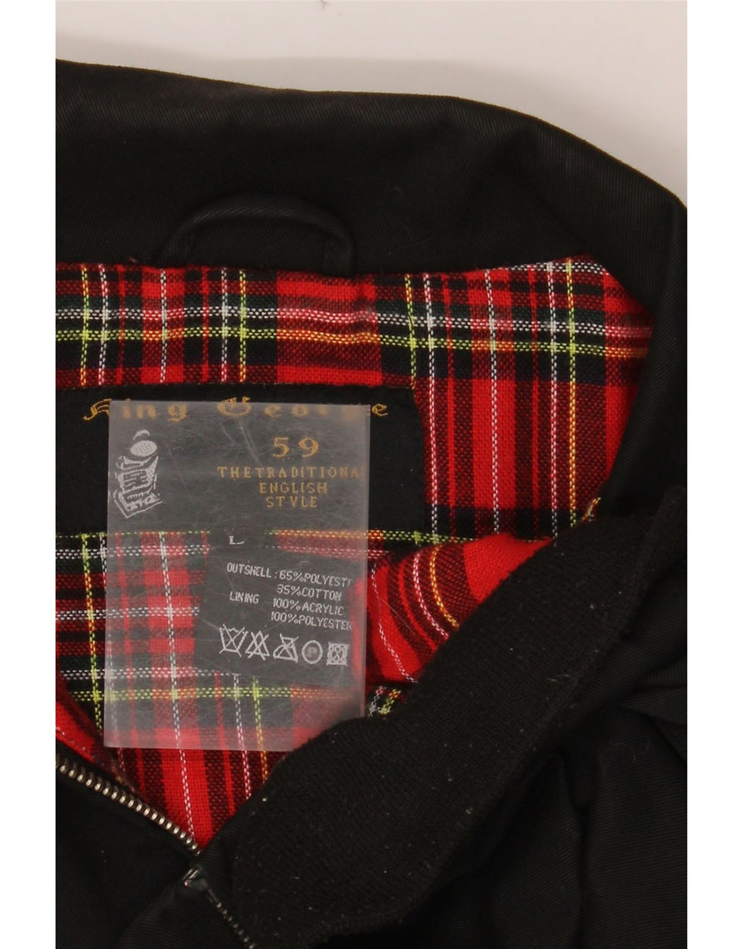 Jaqueta bomber masculina KING GEORGE UK 40 poliéster preto grande