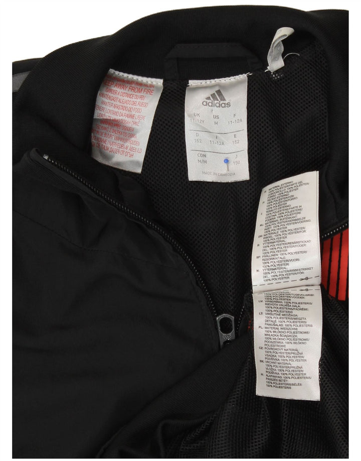 Casaco de treino Adidas Boys Predator 11-12 anos preto poliéster