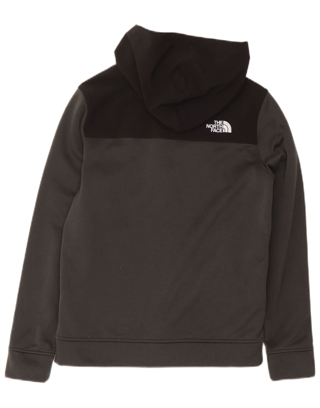 Suéter The North Face para meninas com capuz e zíper 14-15 anos XL cinza poliéster