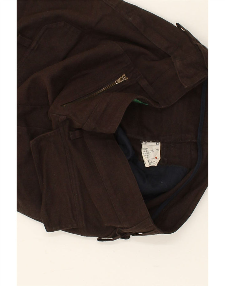 BENETTON Womens Straight Skirt IT 44 Medium W30  Brown Cotton Vintage Benetton and Second-Hand Benetton from Messina Hembry 