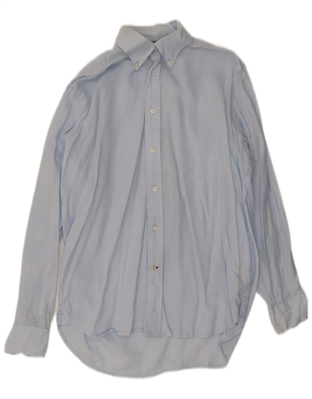 Camisa masculina Tommy Hilfiger pequena linho azul