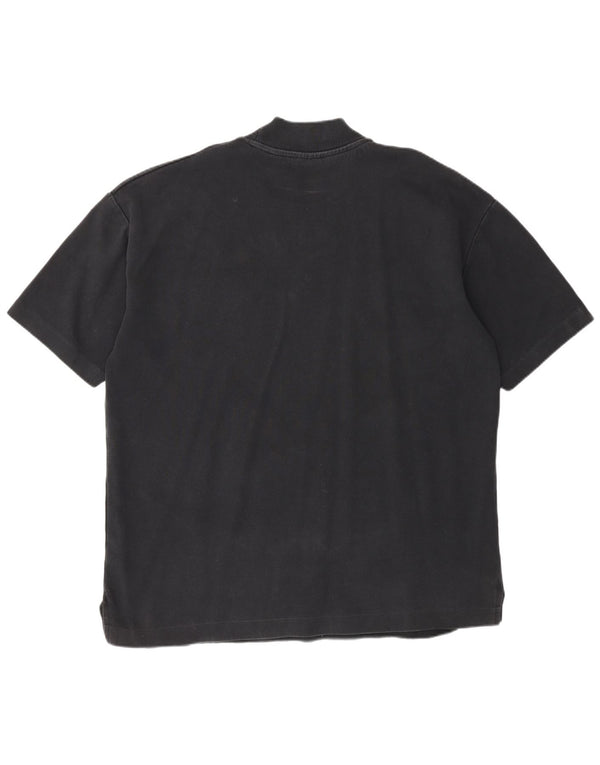 Zara Camiseta masculina Top XL Algodão Preto