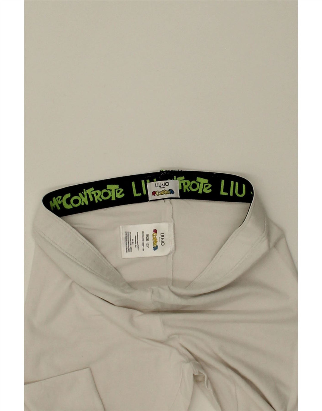 LIU JO Girls Graphic Tracksuit Trousers 11-12 Years  Off White Cotton Vintage Liu Jo and Second-Hand Liu Jo from Messina Hembry 
