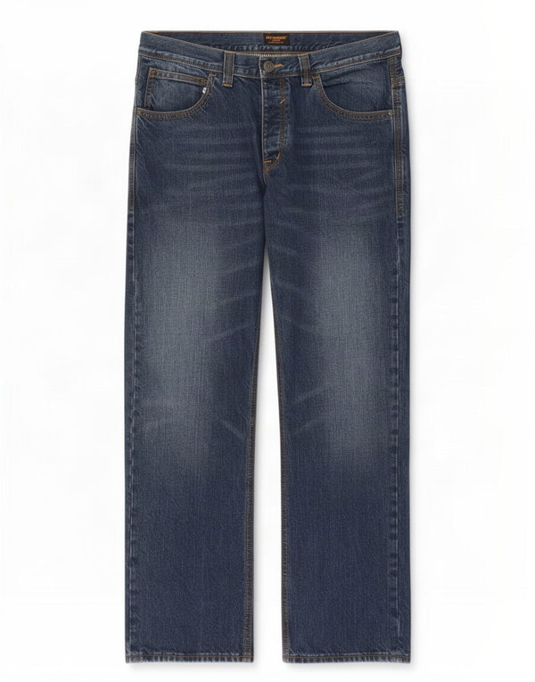 Ben Sherman Mens Icon Straight Jeans W36 L30 Blue Cotton