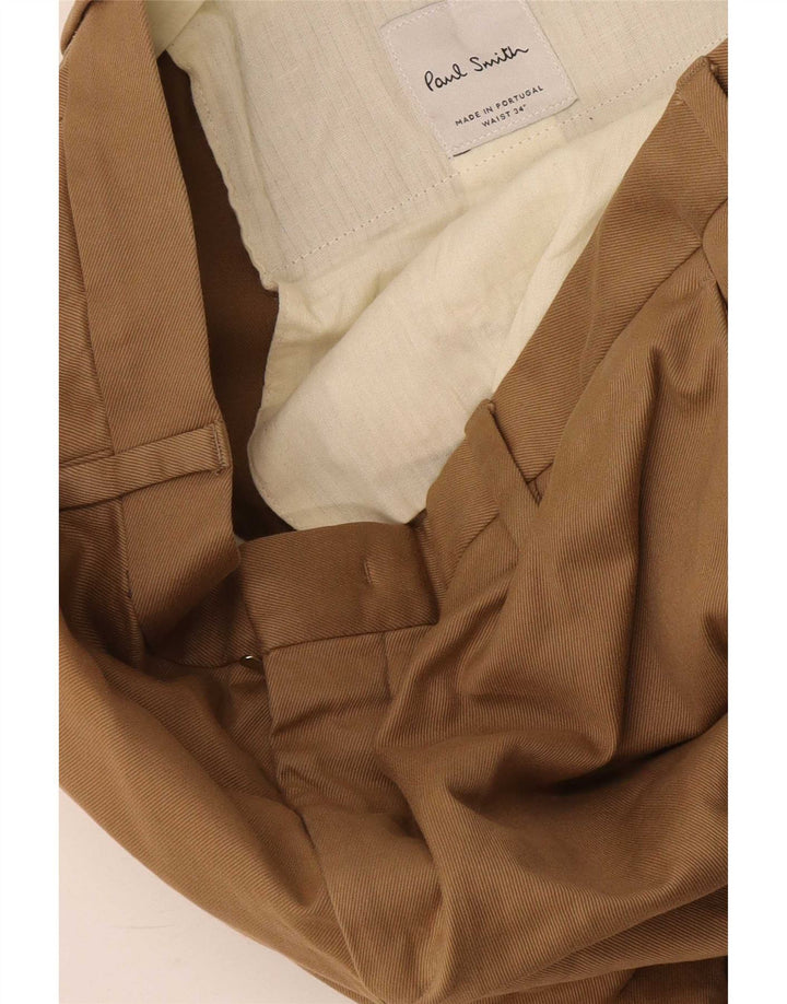 Calça chino reta masculina Paul Smith W34 L28 bege